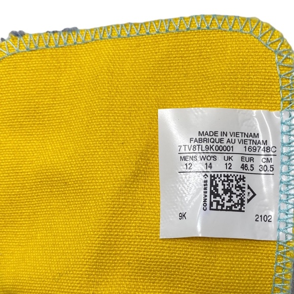 Converse Chuck Taylor High Top Gray Blue Canvas Men’s Sneakers Custom 169748C-M - Picture 9 of 11